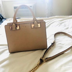 Authentic Michael Kors Hand bag Tan